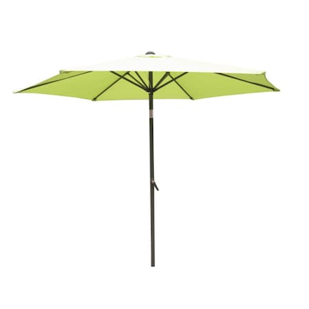 International Caravan YF-1104-2.5M and LG Outdoor 8 Foot Aluminum Umbrella Light Green YF-1104-2.5M/LG
